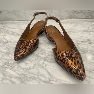 Naturalizer Banks Leopard Print Slingback Flats